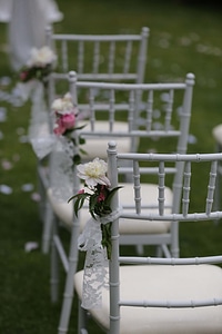 Wedding Venue chairs patio photo