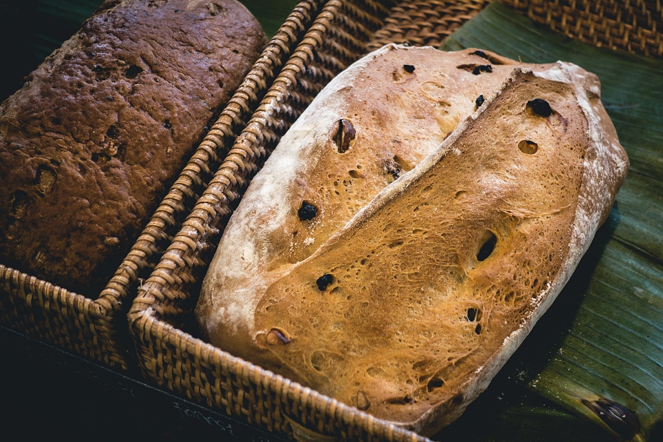 Bread in a bakery shop