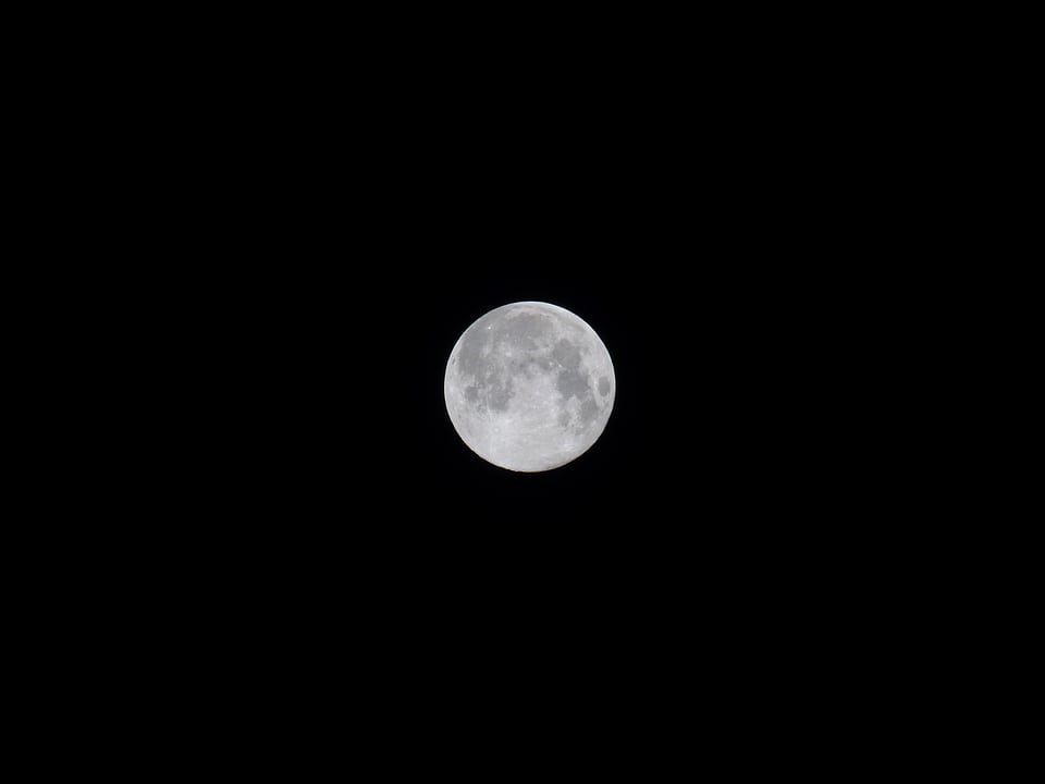 Moonlight night black
