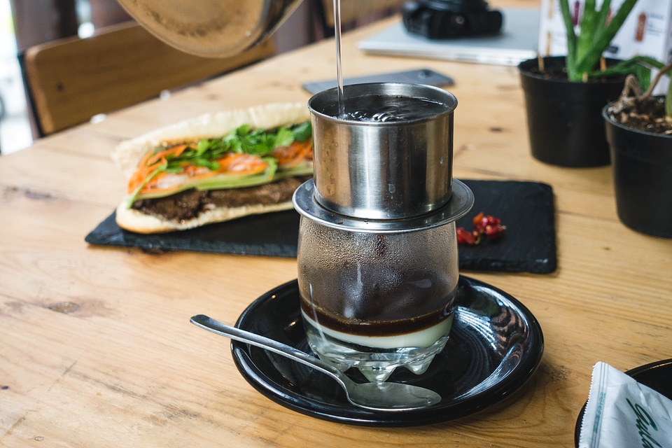 Vietnamese coffee with condensed milk Ca Phe Sua Da