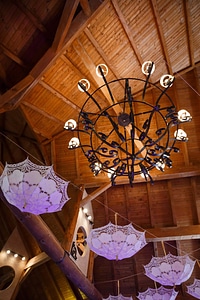 Cabin chandelier bungalow