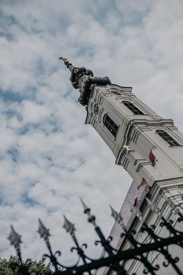 Tall orthodox church tower