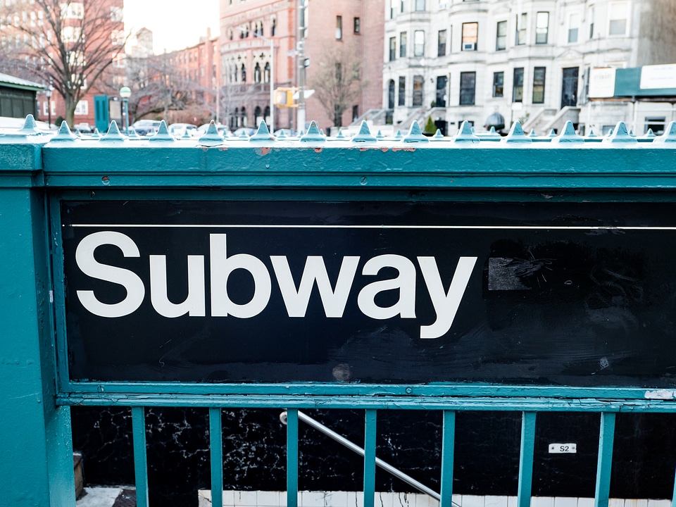 Subway Entrance Sign photo