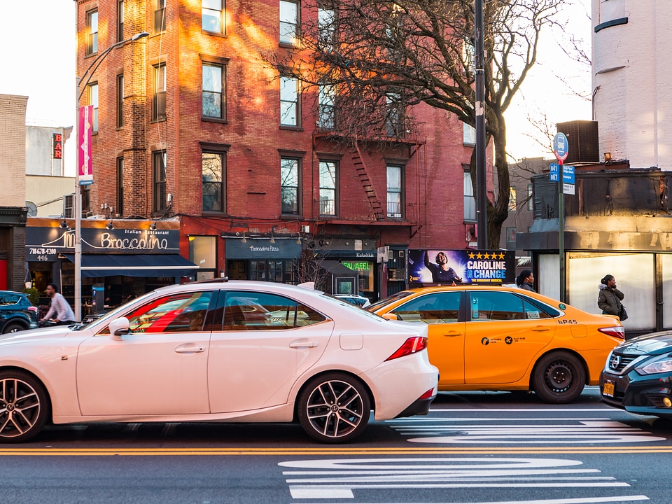 Cars on City Street