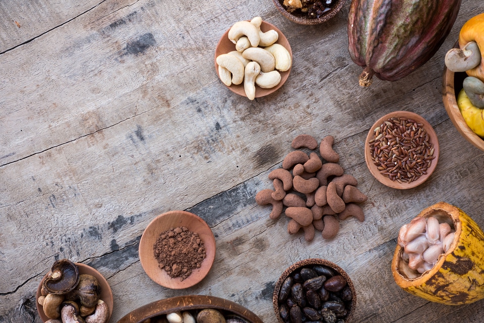 Cocoa and other tropical produce from above