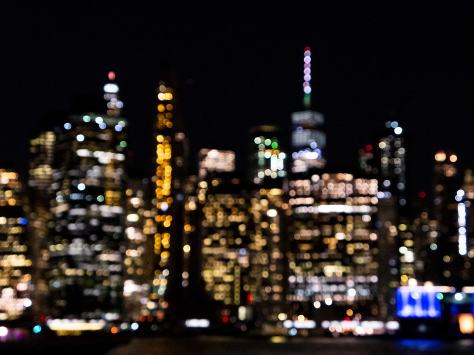 Blurred City Skyline