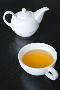 Tea in a White Teapot photo