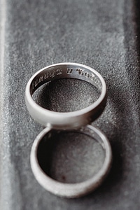 Handmade wedding ring carvings