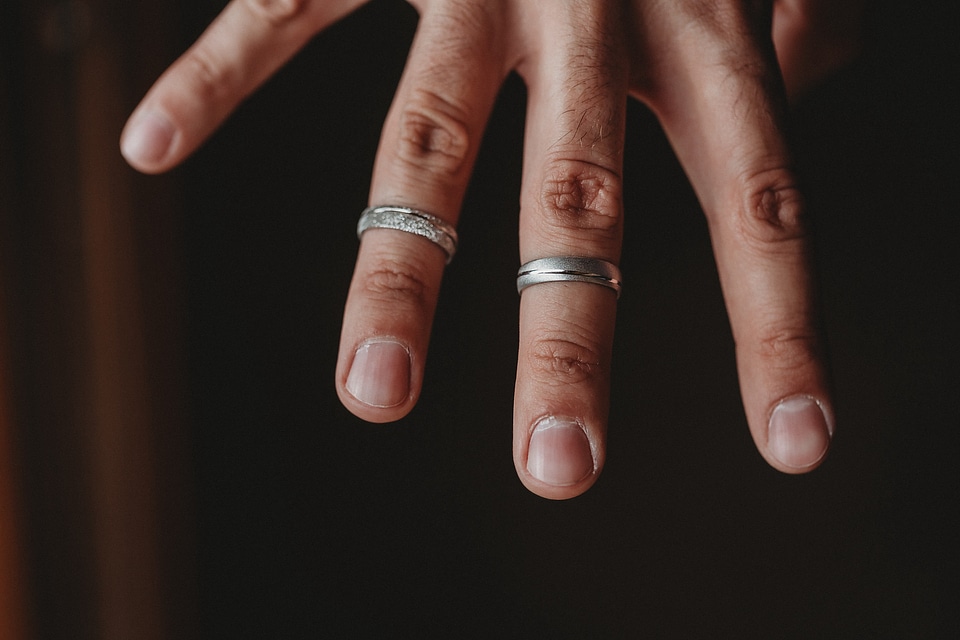 Hand man close-up