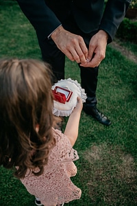 Giving child groom