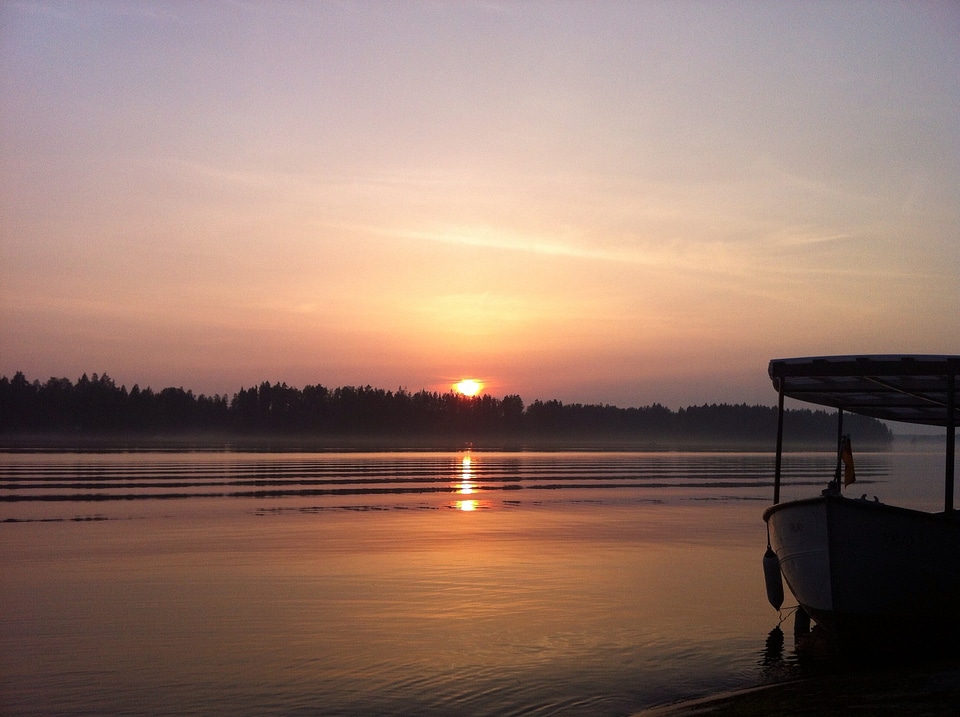 Abendstimmung water clouds