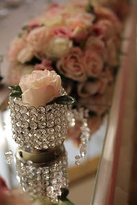 Vase crystal decoration photo
