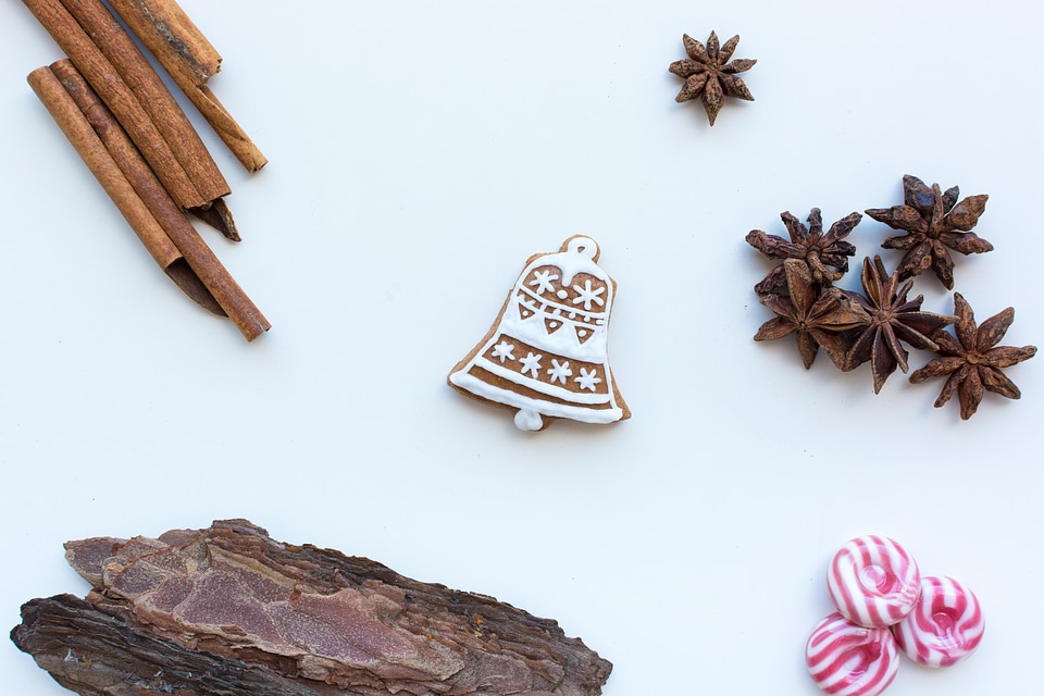 Cute homemade Christmas cinnamon gingerbread