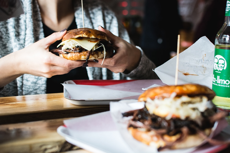 Two Burgers and a Fritz Drink