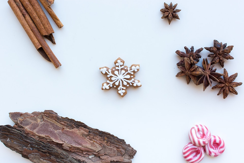 Cute homemade Christmas cinnamon gingerbread