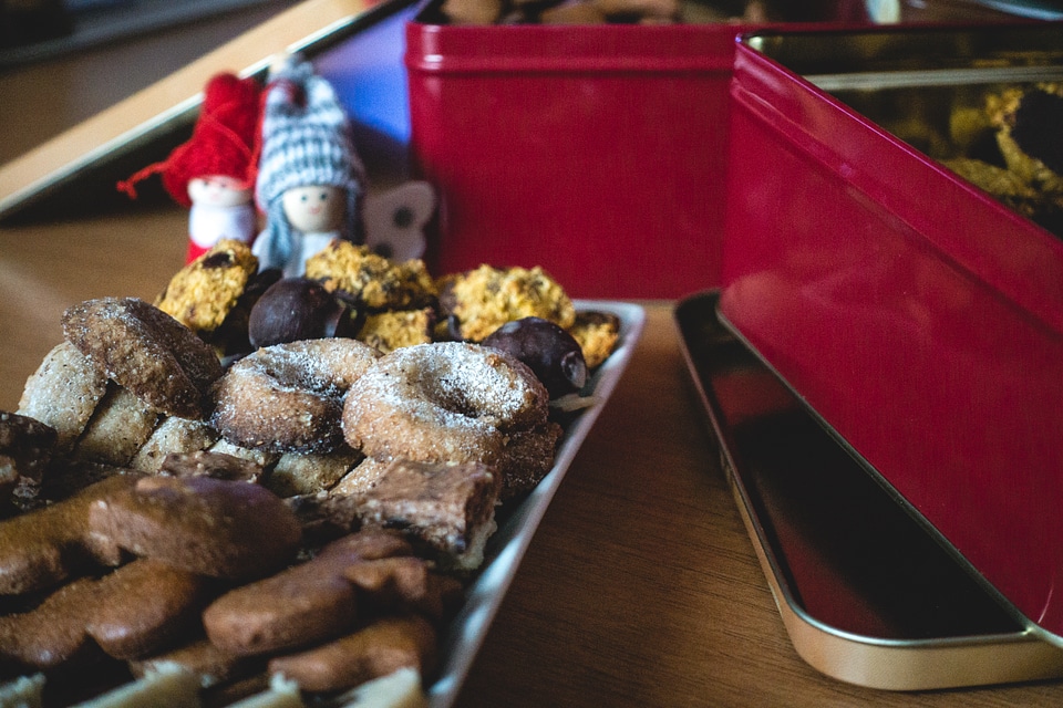 Traditional European Christmas homemade sweet pastry