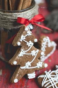 Christmas gingerbread tree detail photo