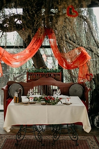 Romantic interior decoration hearts