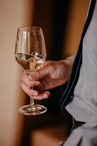 Champagne glass crystal