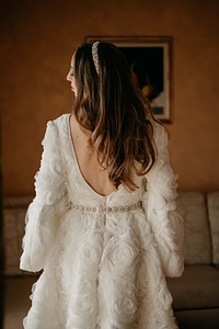 Salon photo model wedding dress photo