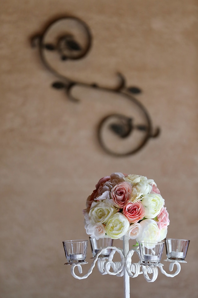 Candlestick candles elegant