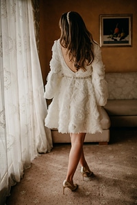 Pretty wedding dress salon photo