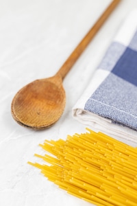 Pasta spaghetti on the table