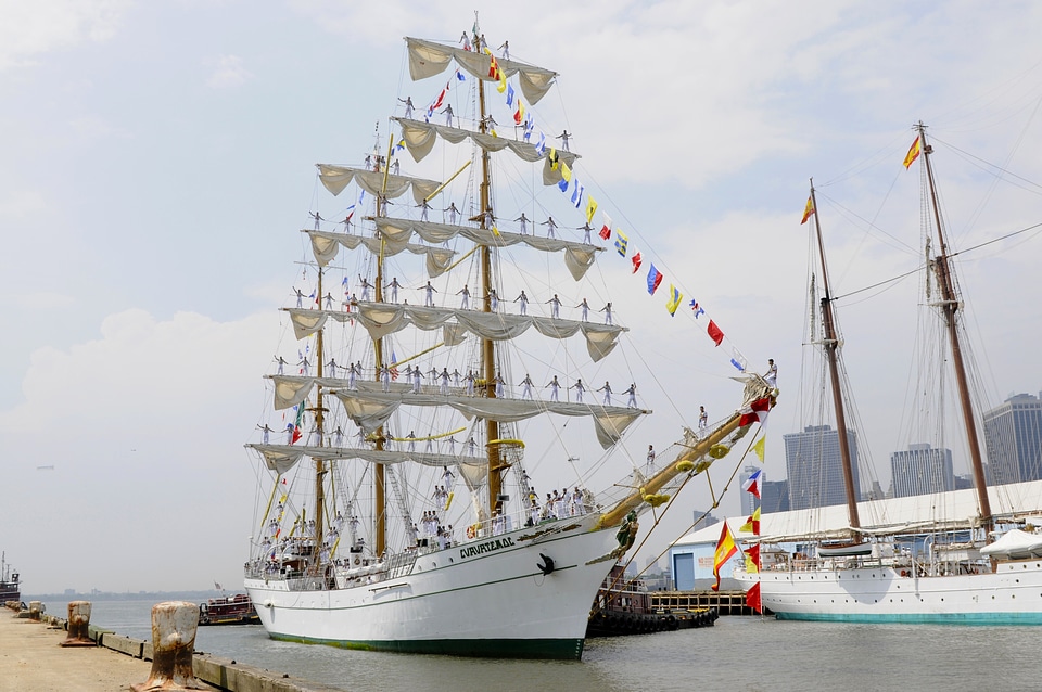 Sailing vessel mexican men