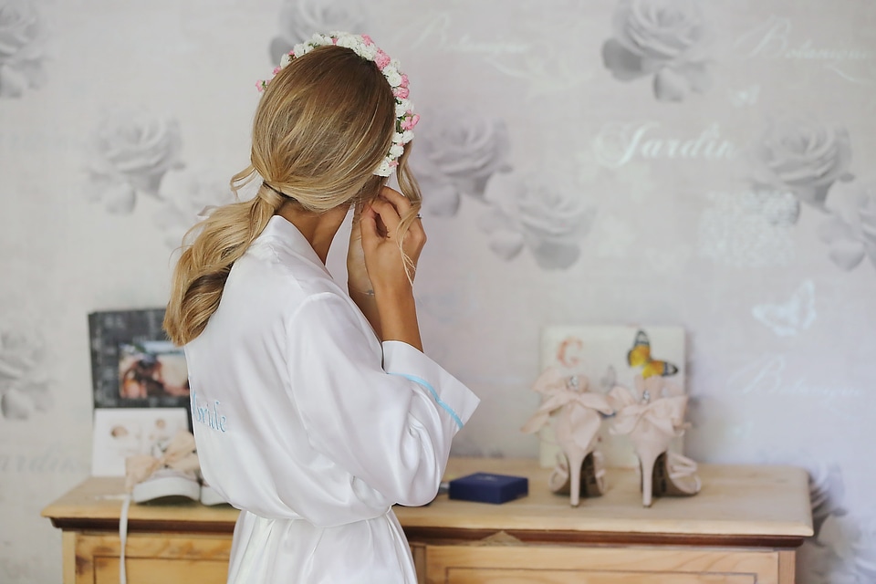 Wedding Dress silk bride