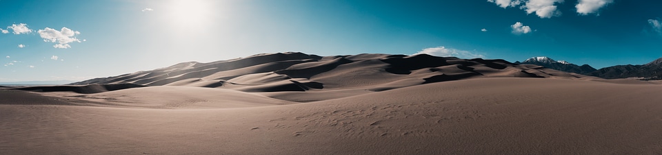 Sand Dunes Panorama photo