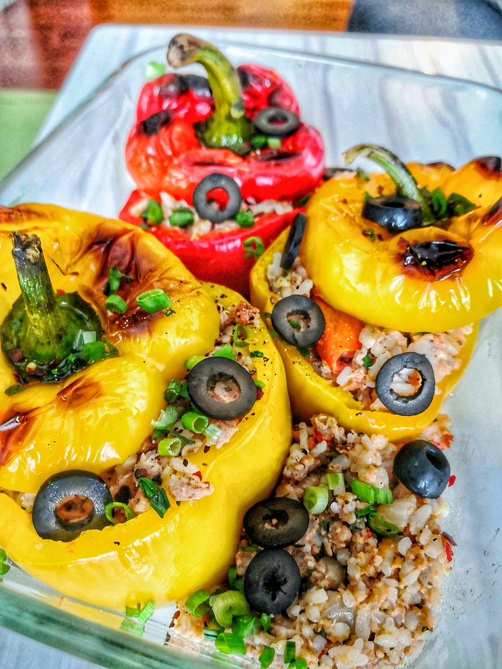Stuffed Bell Pepper Rice