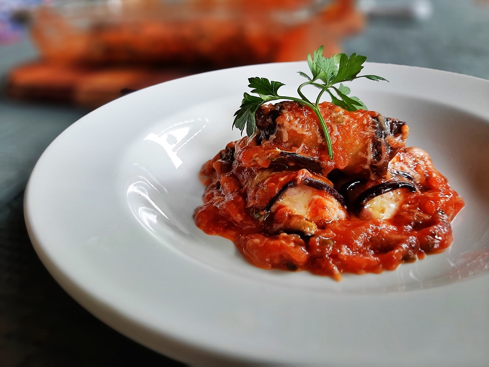 Eggplant cannelloni
