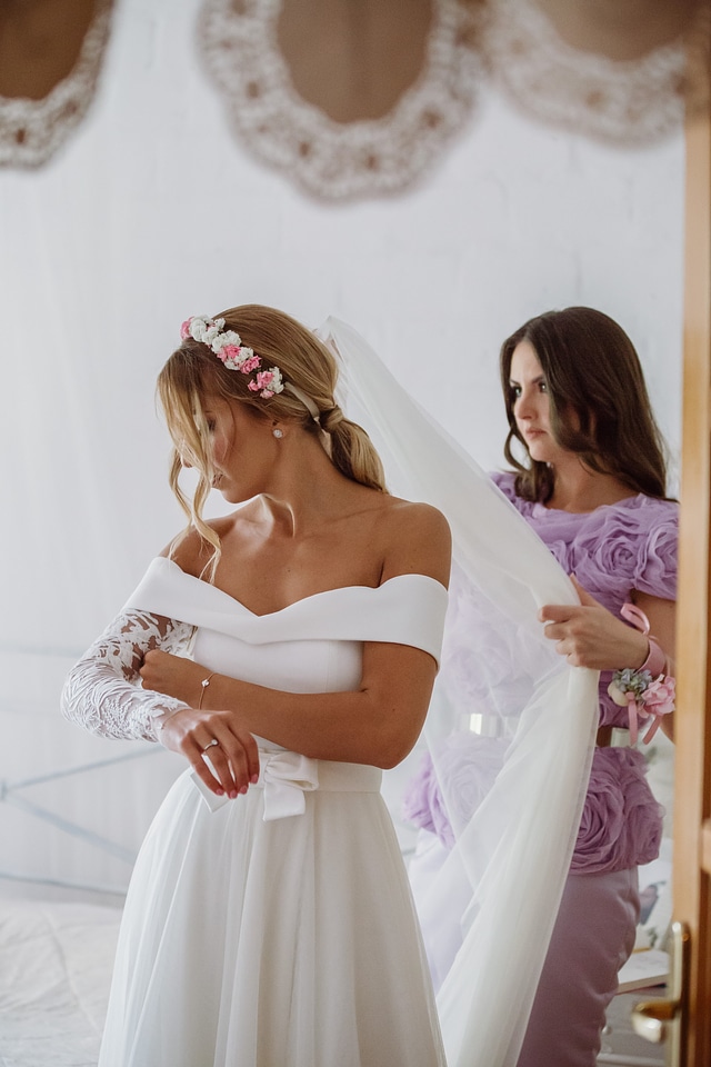 Bride elegant dress