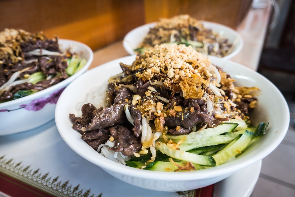 Vietnamese Bun Bo Nam Bo