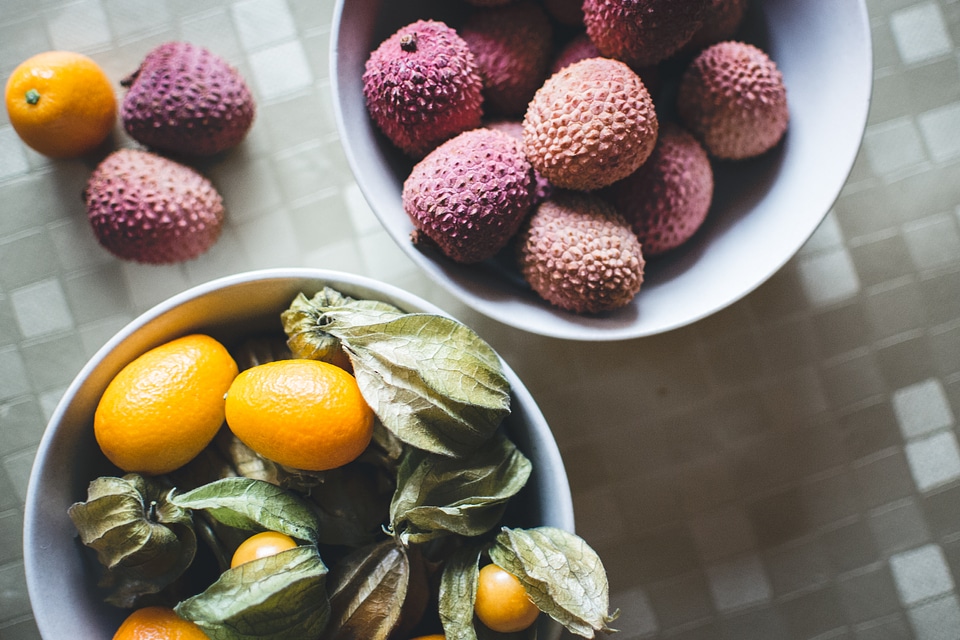 Kumquats and litchi