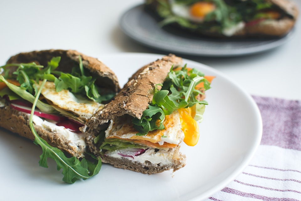 Healthy homemade baguette photo