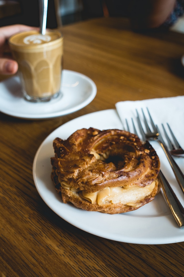 Peanut butter cream puff