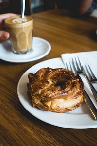 Peanut butter cream puff photo