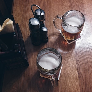 Beer in a pub photo