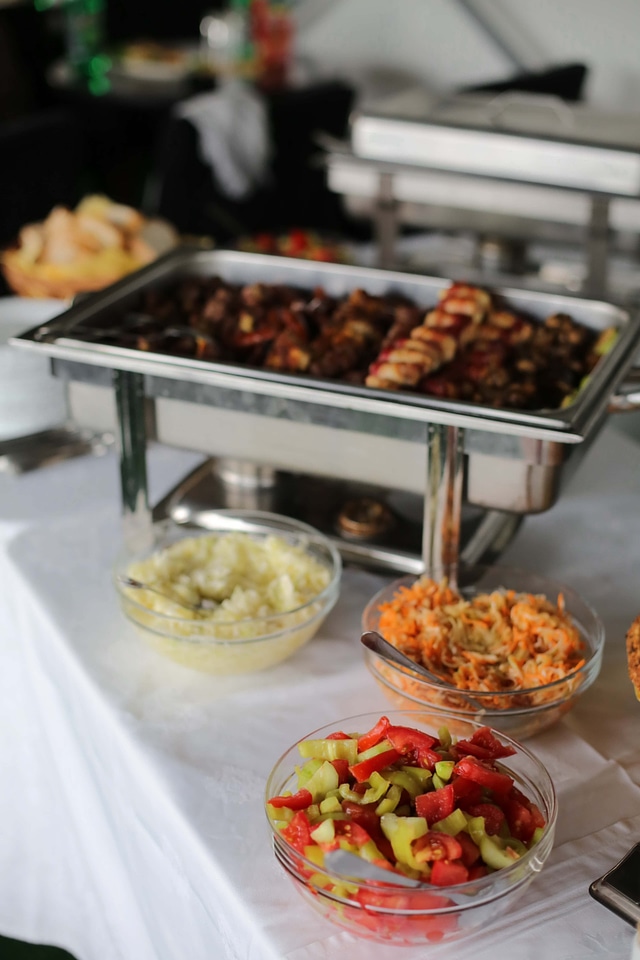 Lunchroom salad bar buffet