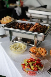 Lunchroom salad bar buffet