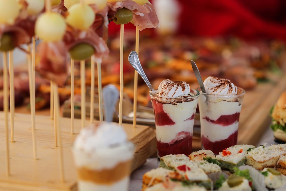 Pudding buffet snack