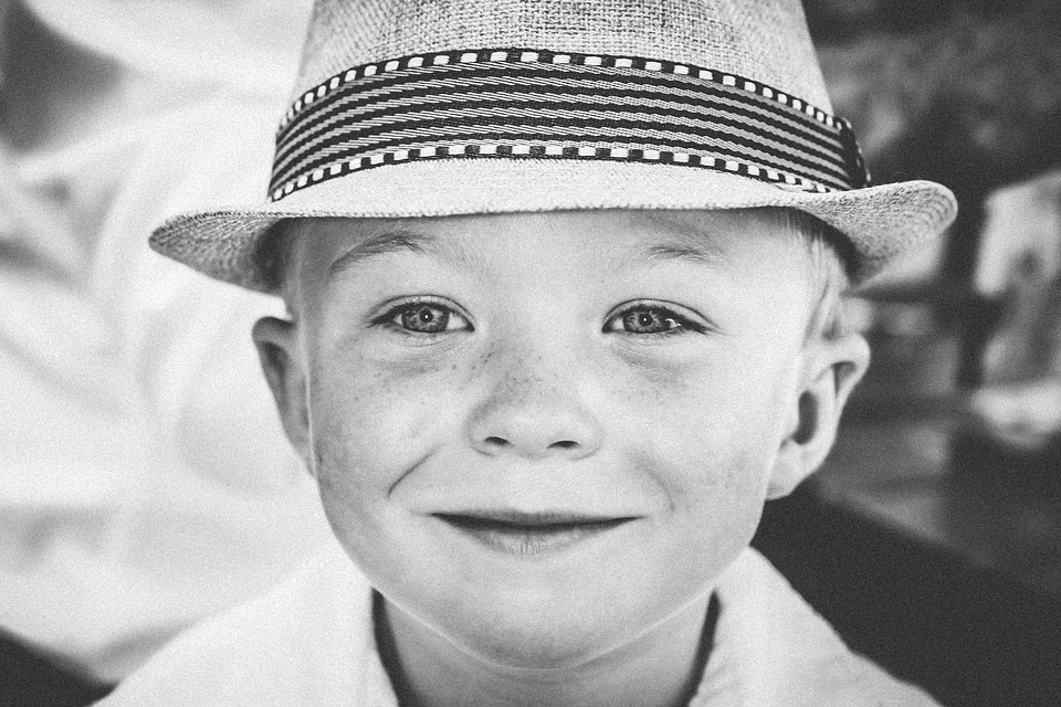 Black & White Portrait of a Young Man