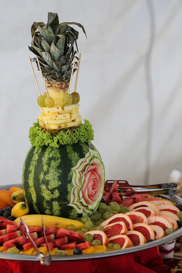 Watermelon carvings fresh