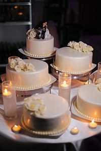 Elegance wedding cake candlestick photo