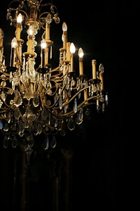 Golden Shine crystal chandelier photo