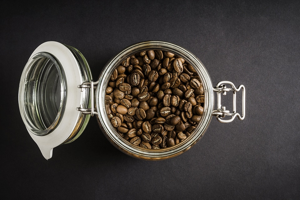 Jar Full of Coffee Beans