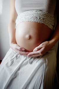 Pregnant lady young woman