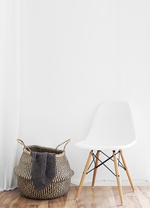 White Modern Chair photo