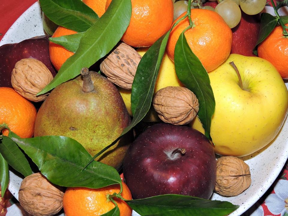 Orange tangerine grapes